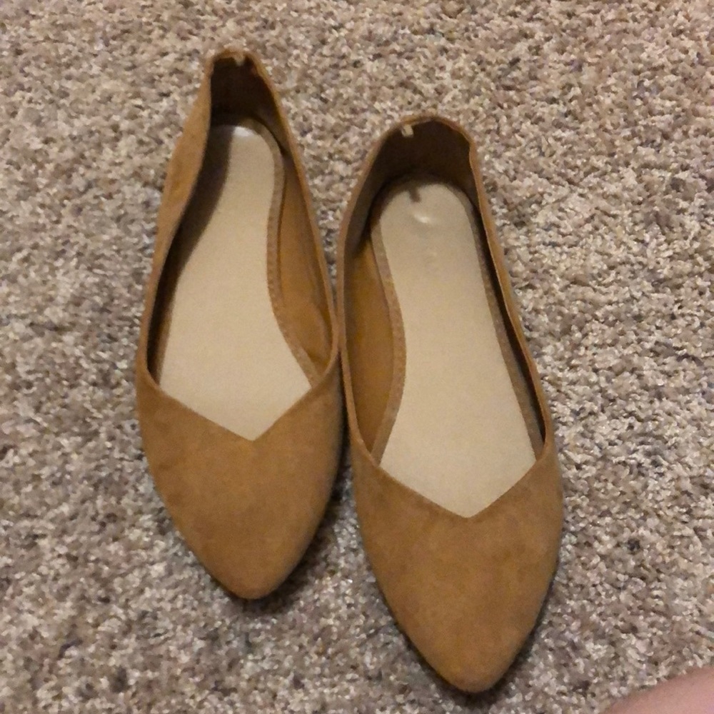 Mustard yellow flats